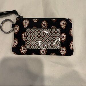 Vera Bradley Lighten Up Zip ID Case in Retired Classic Black